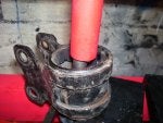 Automotive tire Red Cylinder Gas Auto part